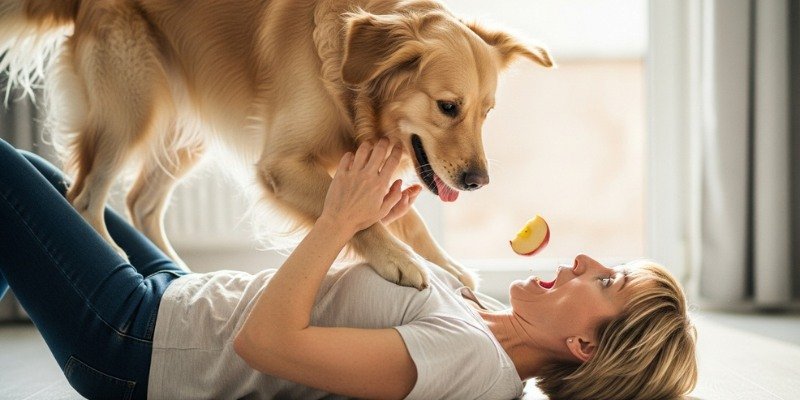 tooby salvando a su dueña y ganador del premio ASPCA