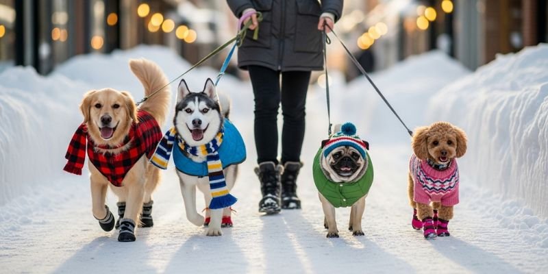 paseo EL FRIO EN MASCOTAS