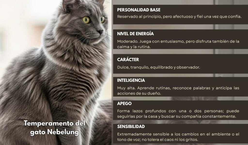 (29) El Gato Nebelung y Todo Sobre su Fascinante Mundo 4 temperamento del el gato nebelung