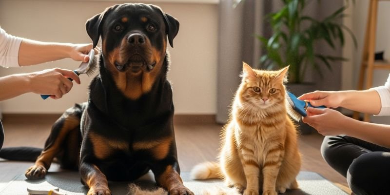 (24) Piel y Pelaje de tu mascota durante el Invierno Seco: La Guía esencial para su cuidado 4 cepillado para mantener la la Piel y Pelo de tu mascota