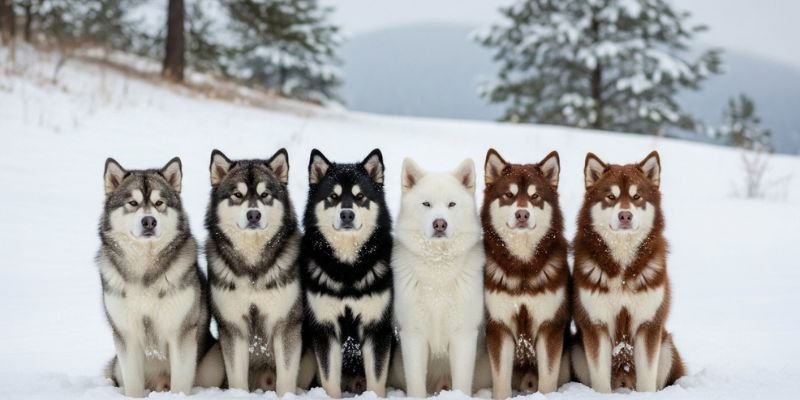 (29) El Perro Malamute de Alaska: Lo mas fascinante de esta raza 3 colores del malamute de Alaska