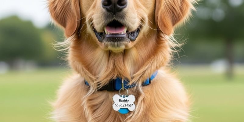 Seguridad en paseos nocturnos y su collar dije identificador