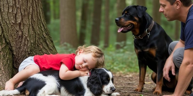 Buddy el Rottweiler, thea y Hartley