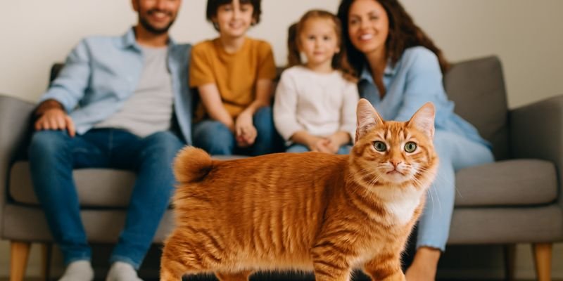 Gato Manx y su vinculo con la familia