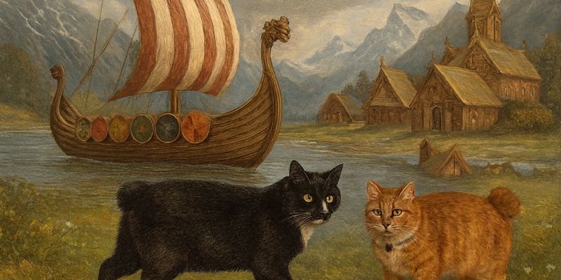 Gato Manx y  los vikingos
