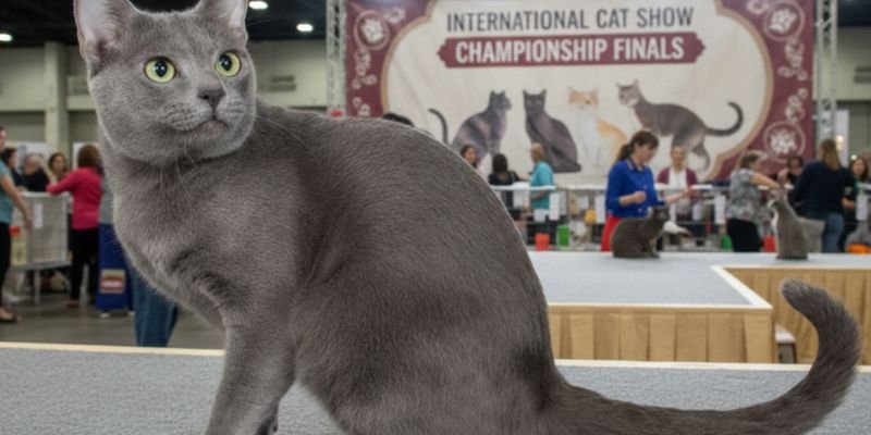(39) El Gato Korat: Todo sobre Increíble "el gato de la suerte" 3 En exposiciones de gatos