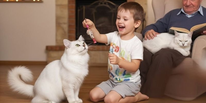 (40) Gato Burmilla: El Fascinante Mundo de este Felino Plateado 4 Gato Burmilla jugando