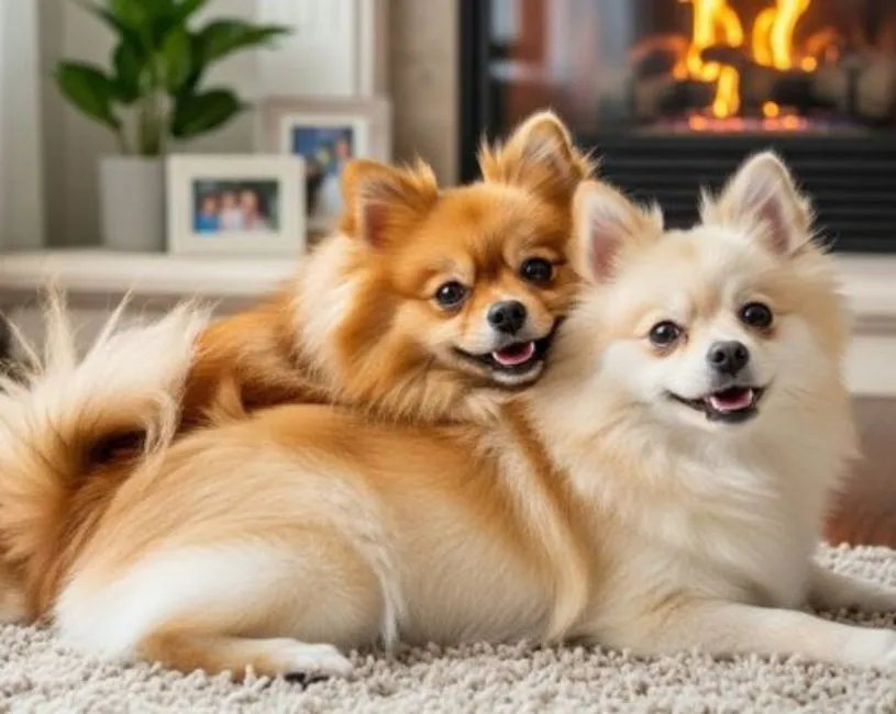 Pomerania en pareja