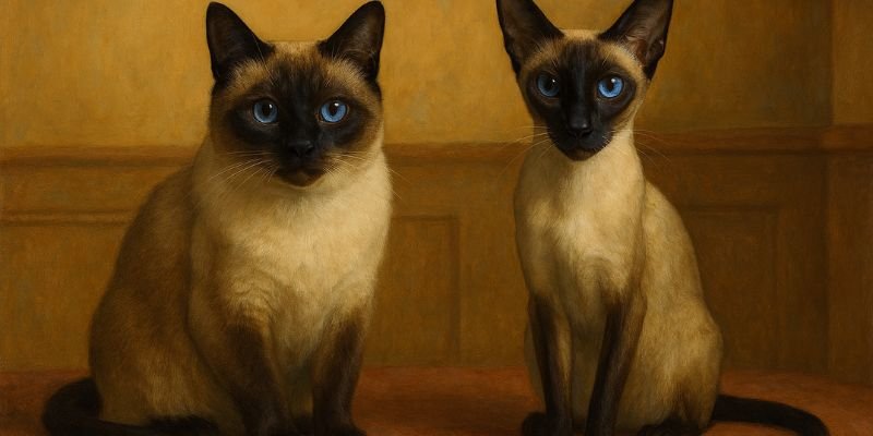 diferencia del gato Siamés Thai tradicional  del siamés moderno