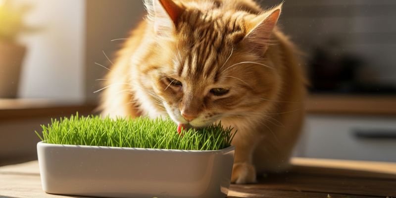 (44) Hierbas seguras en gatos: catnip, hierba gatera fresca, avena o trigo para masticar 5