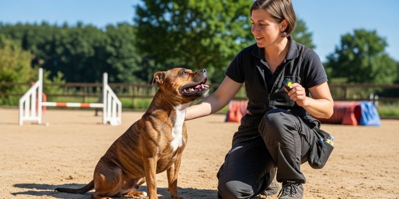 dificultad de entrenamiento del Staffordshire Bull Terrier