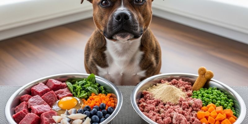 alimentación natural Staffordshire Bull Terrier