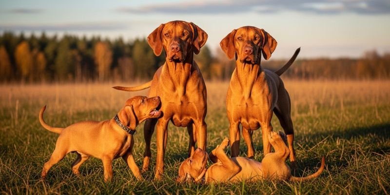 vida reproductiva responsable del Perro Vizsla