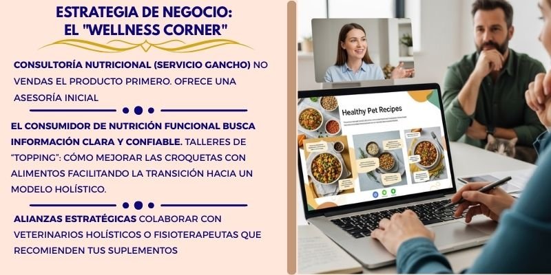 Estrategias de negocios WELLNES CORNER. en Bienestar Natural en Mascotas