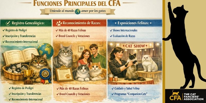 Cat Fanciers’ Association y sus funciones