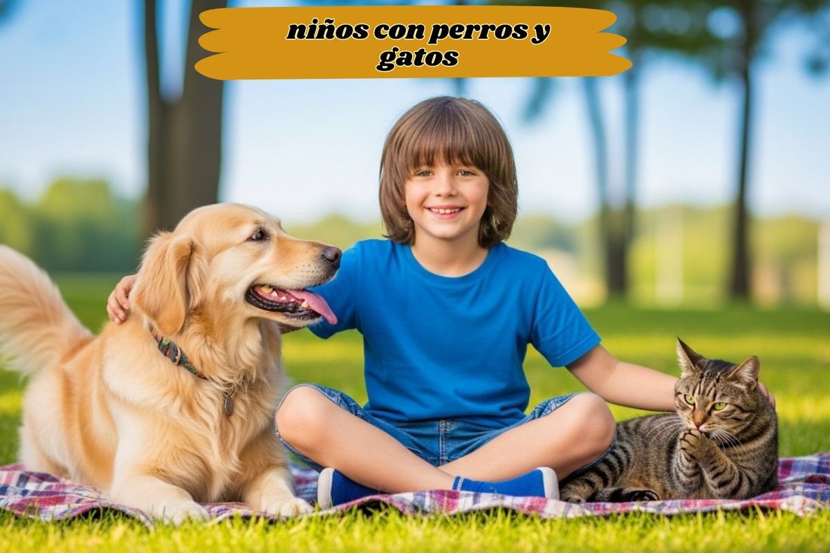 niños con mascotas y su impacto durante su crecimiento