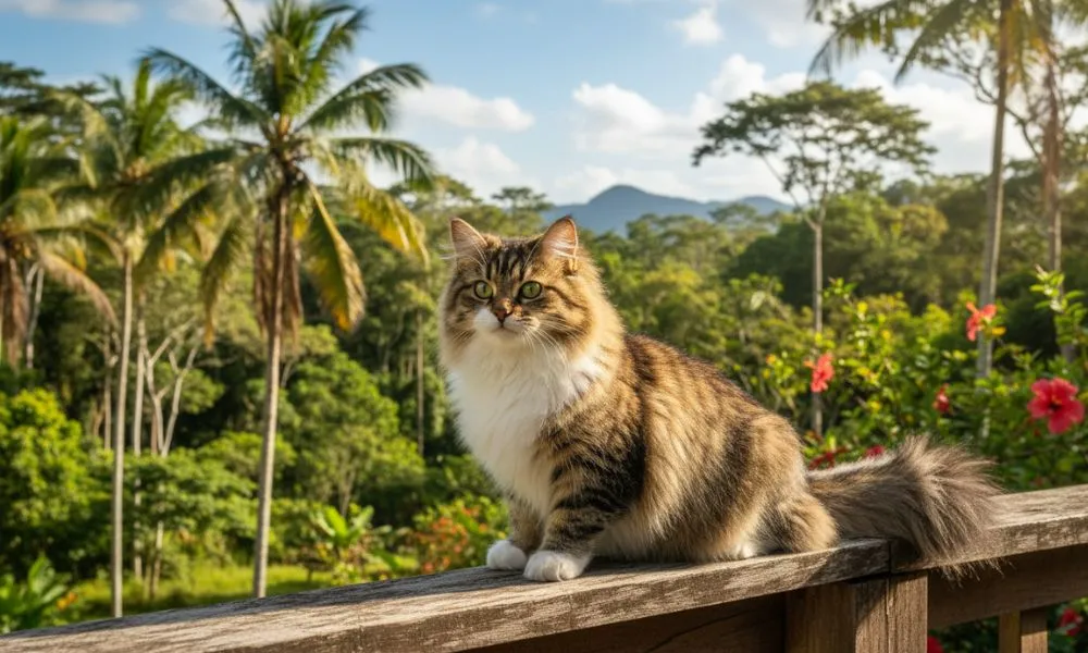 (53) El Gato Brazilian Longhair, Único Gato Pelo Largo Brasileño 10 Gato Brazilian Longhair (Pelo Largo Brasileño) en Brasil