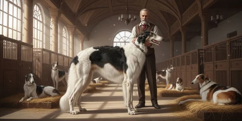 el perro borzoi ruso en el sigloXVI