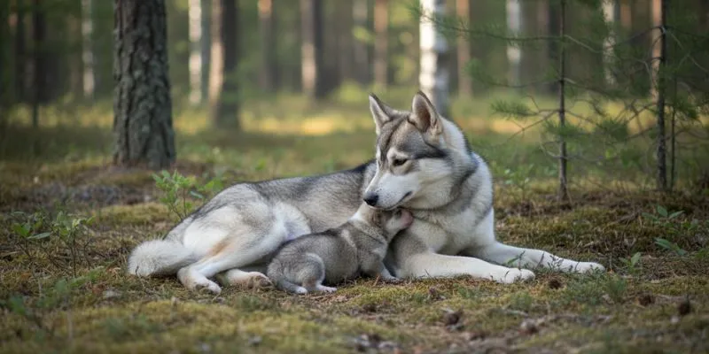 cría responsable del Laika Siberiana Occidental