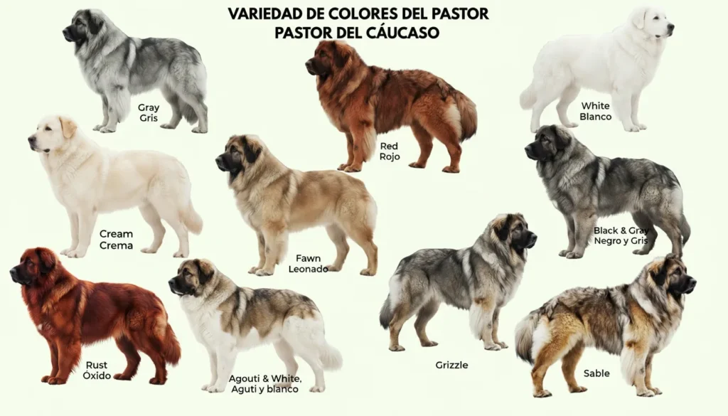 (53) El Pastor del Cáucaso: Un Gigante Espectacular por su Historia y tamaño 3 variedad de colores del Pastor
Pastor del Cáucaso