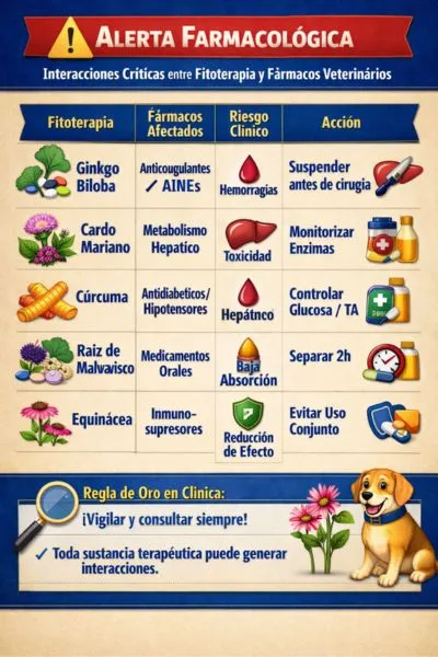 Alerta Farmacológica interacción Fitoterapia y Fármacos