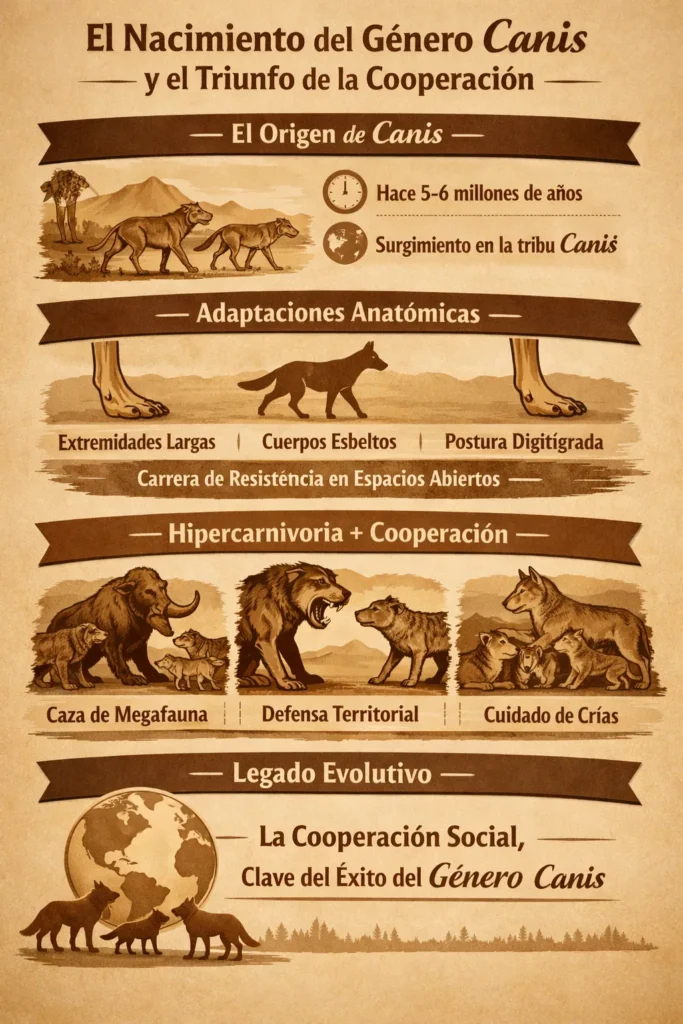 el nacimiento del genero canis