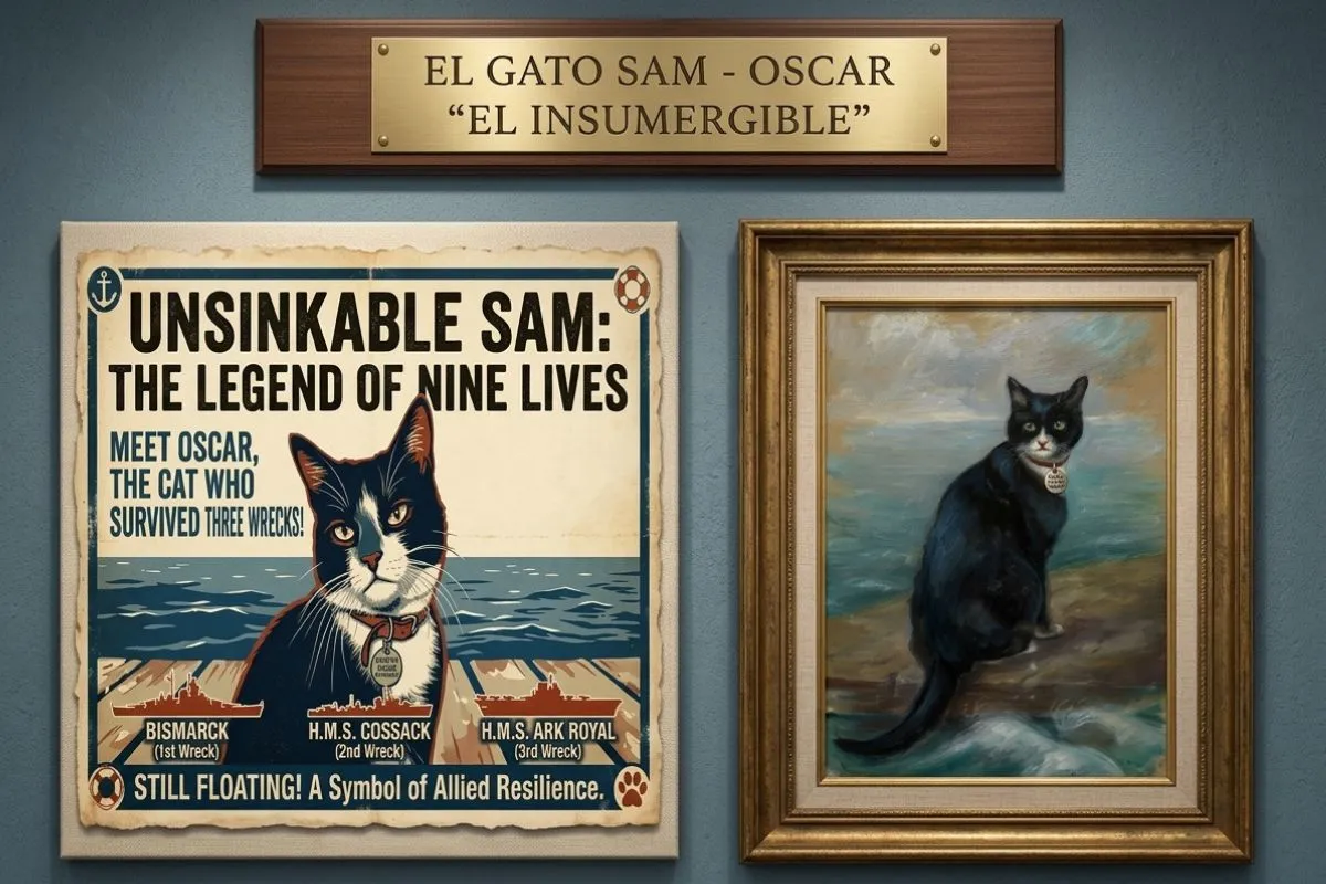 (56) El gato Sam “el Insumergible”. La Historia del invencible de 3 naufragios. 1