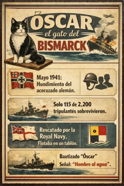 (56) El gato Sam “el Insumergible”. La Historia del invencible de 3 naufragios. 2 El gato Sam “el Insumergible” y el primer naufragio