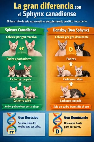 El Gato Donskoy vs sphynx canadiense
