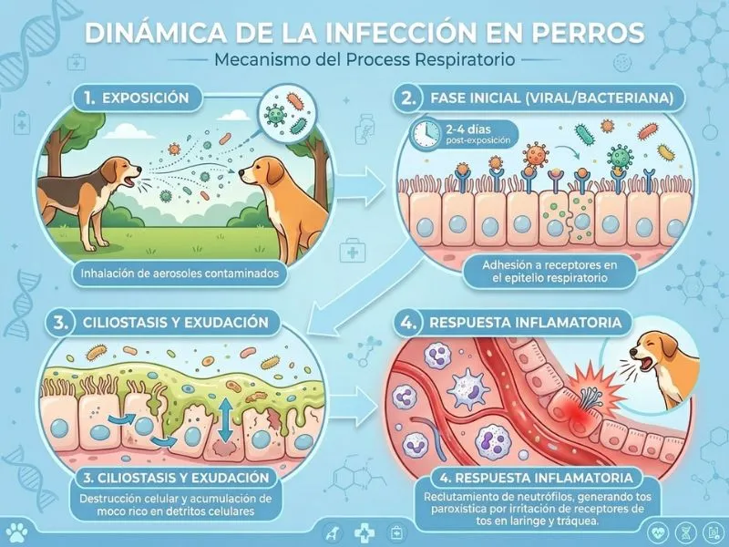 dinámica de la infección en perros en tos de las perreras