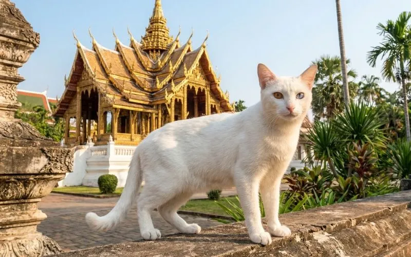 El gato Khao Manee y su origen