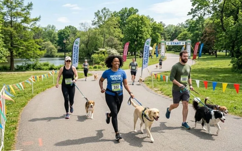 (55) El Maratón con mascotas. Fabuloso Dog-a-thons o Canicross 2 maratón con mascotas