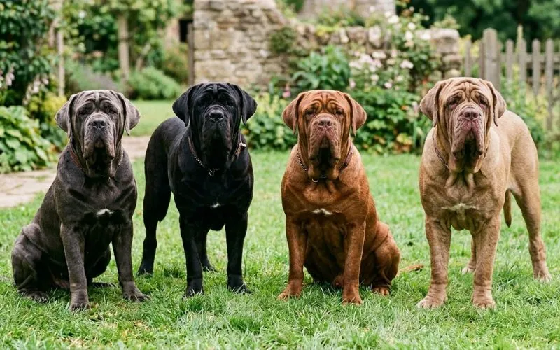 Mastín Napolitano y sus colores