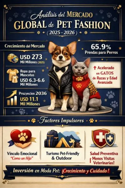 Ropa Funcional y el análisis global de pet fashionn
