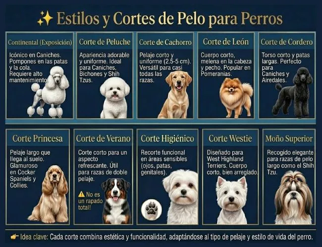 estilos y cortes de pelo para perros
