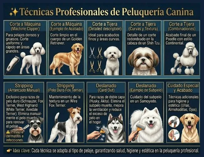técnicas de peluquería canina