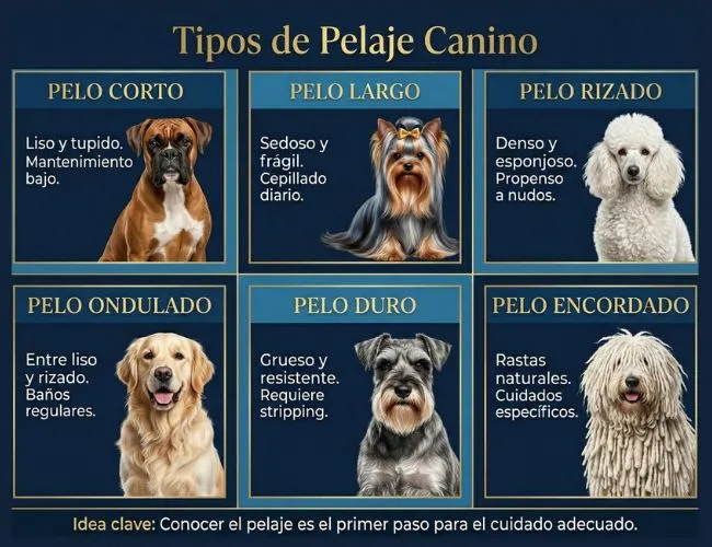 tipos de pelaje en los  Cortes y Peinados Caninos
