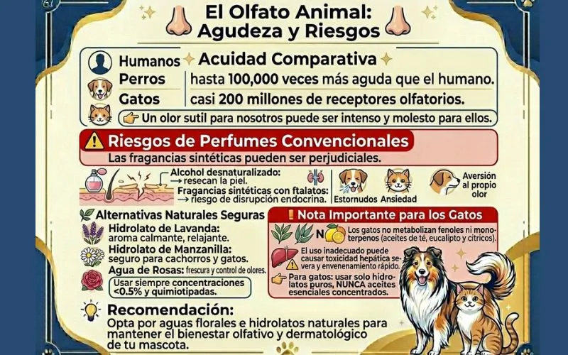 (58) Cosmética Natural para Mascotas: Guía Científica y Práctica para Elegir Champús, Acondicionadores y Perfumes Seguros 2 el olfato animal y perfumes en Cosmética Natural para Mascotas