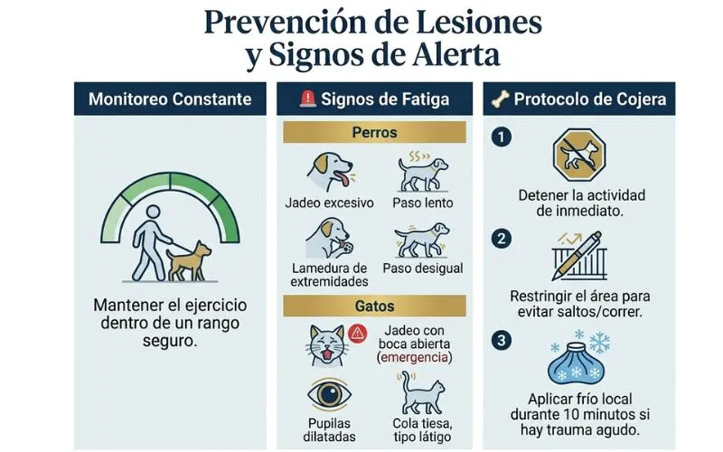 prevención de lesiones y signos de alerta