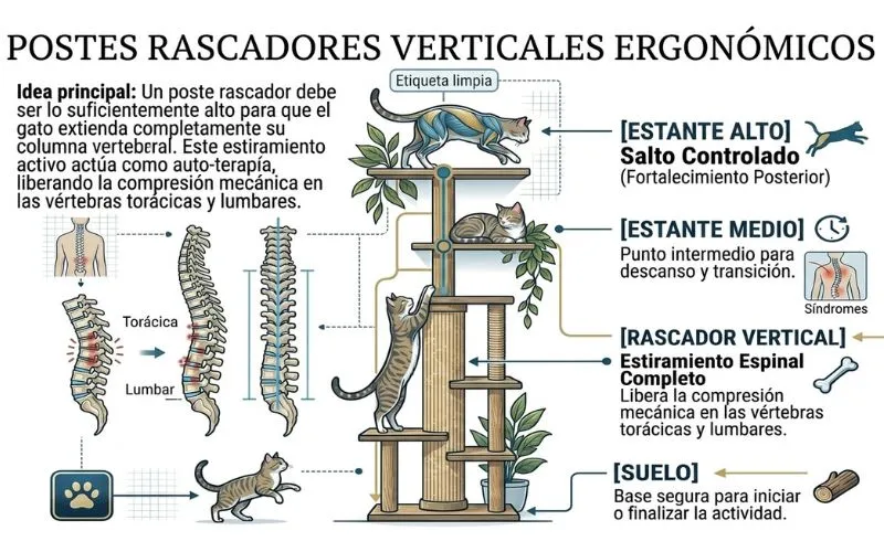 rascadores verticales ergonomico