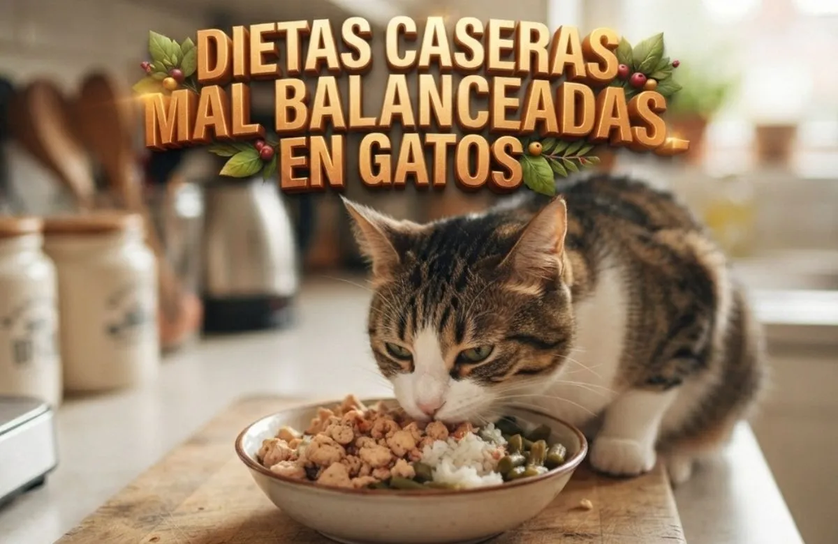 Dietas caseras mal balanceadas en gatos