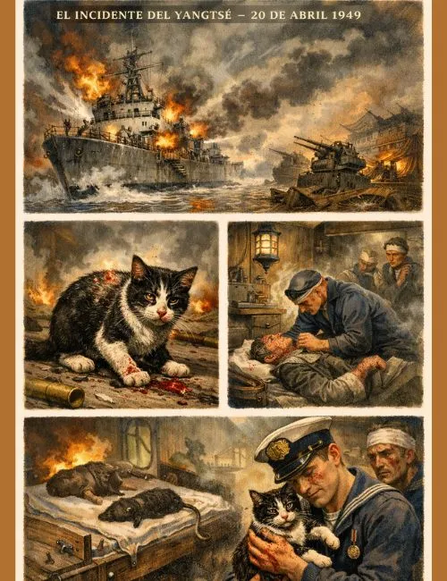 (63) El gato Simón: el minino que se convirtió en héroe de guerra a bordo del HMS Amethyst 3