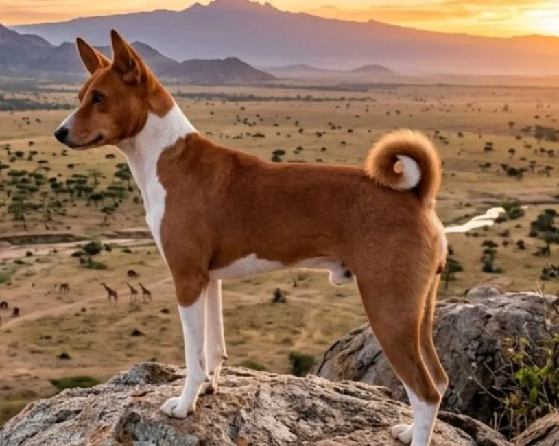 el origen de el perro  Basenji 