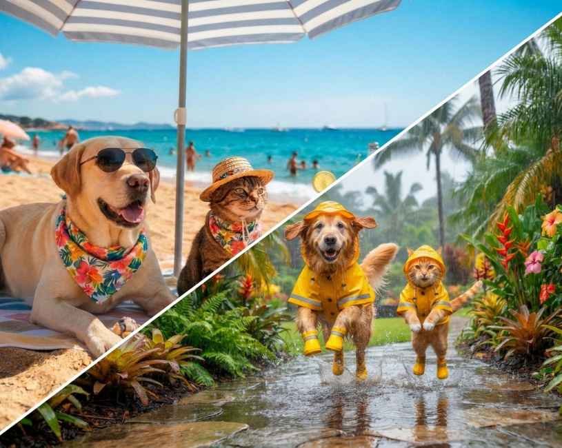 Estilos de temporada para mascotas (5) Estilos de temporada para mascotas en verano