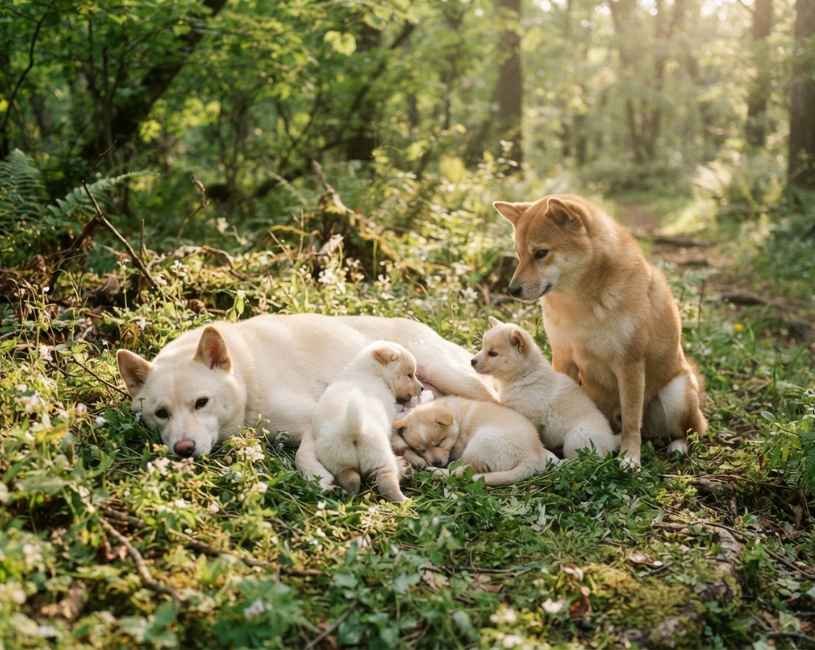 _Hokkaido la raza mas primitiva (1) el Hokkaido Ken y su familia