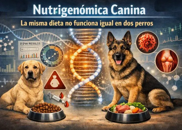 (75) Avances en nutrigenómica en perros: cómo los genes influyen en la respuesta a la dieta. 2 Nutrigenómica en Perros: la misma dieta no es igual en dos perros