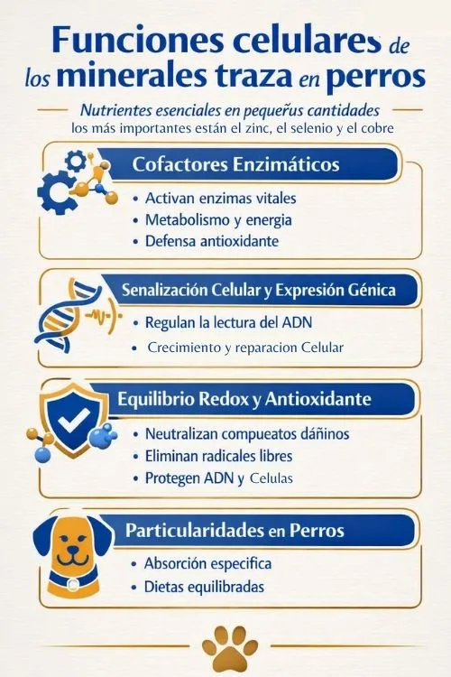 (75) Minerales traza en Perros y su impacto en funciones celulares 2 Minerales traza en perros