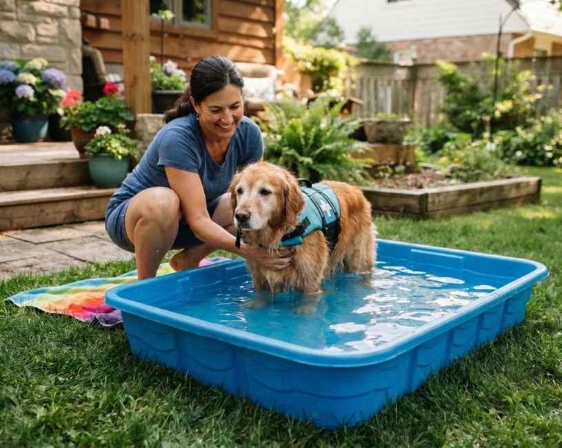 (73)Terapias acuáticas: hidroterapia para rehabilitación en perros 3 Terapias acuáticas en perro