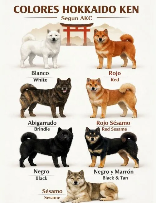 variedad de colores del Hokkaido ken variedad de colores del Hokkaido Ken